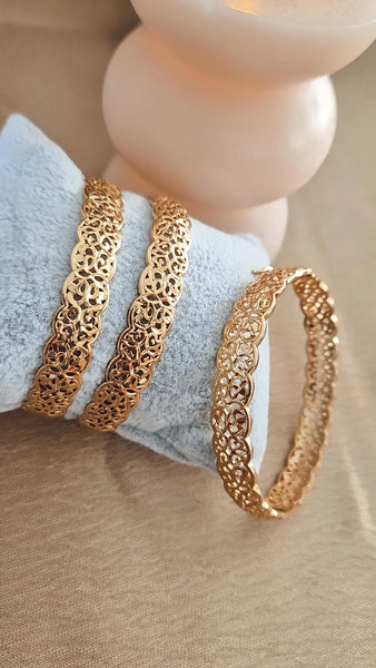 Bracelet jonc ajouré Beldi (vendu à l'unité)