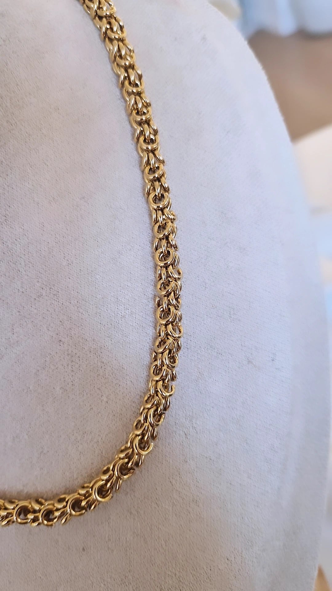 Ensemble Collier + bracelet en acier inoxydable maille tressée entrelacée