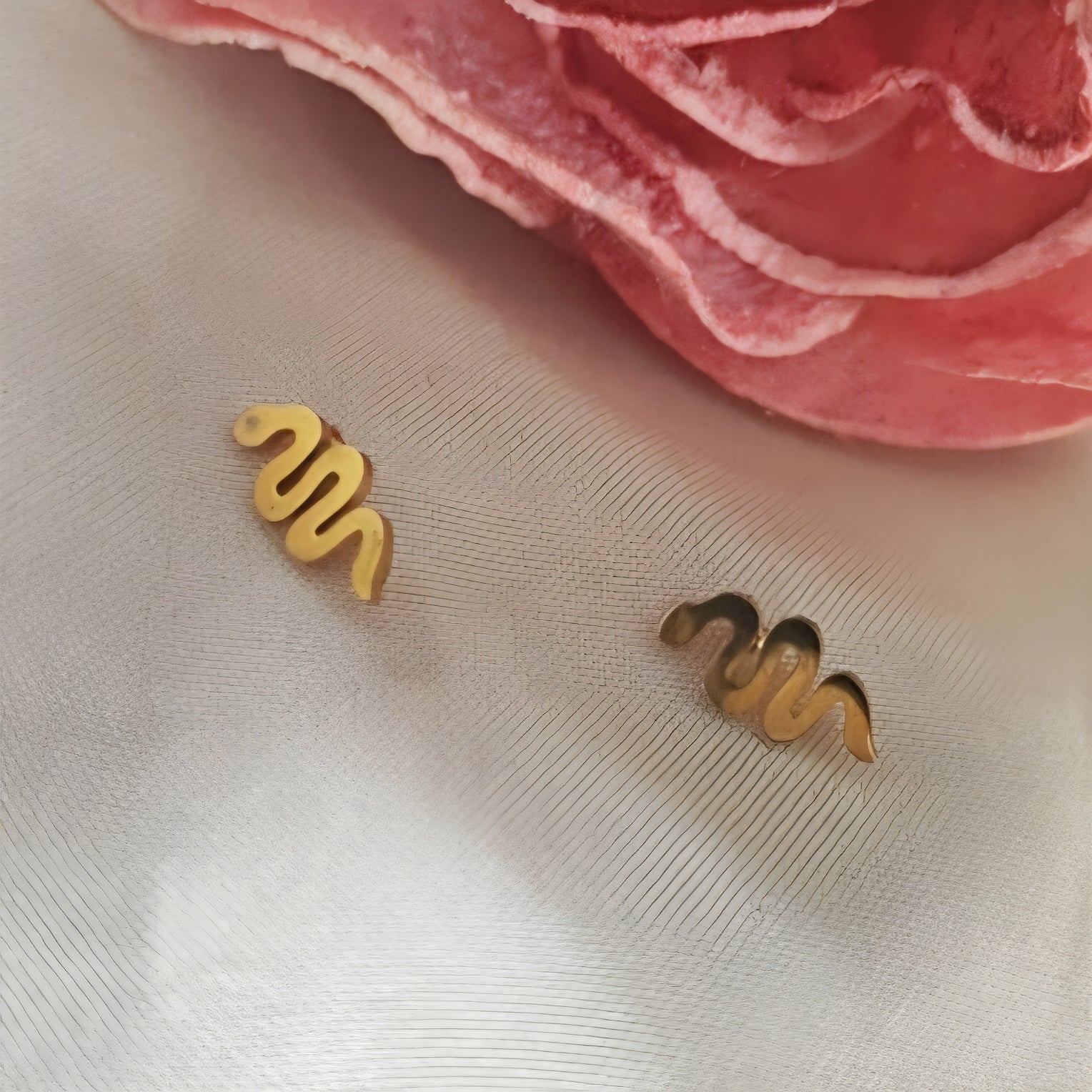 Boucles d'oreilles puces en acier inoxydable