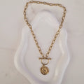 Collier en acier inoxydable pendentif Marianne