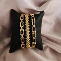 Lot de 3 Bracelets jonc combo en acier inoxydable oriental beldi