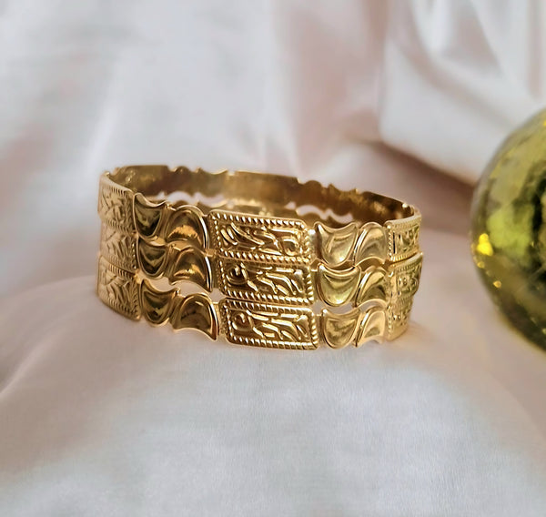 Bracelet jonc en acier inoxydable gravure Beldi (vendu à l'unité)