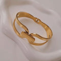 Bracelet jonc en acier inoxydable