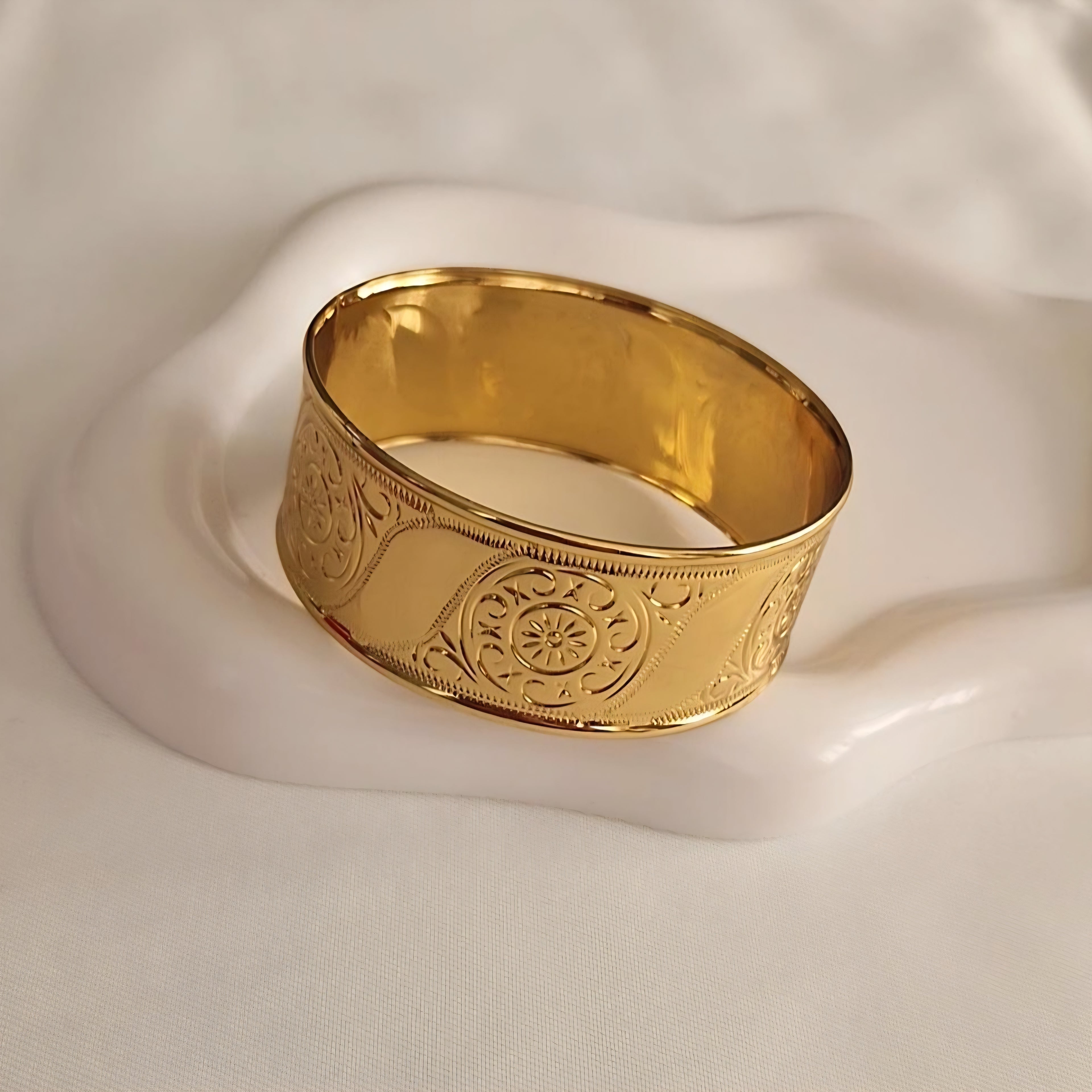 Bracelet jonc en acier inoxydable gravure Beldi "3assir Sabon"