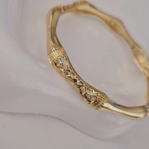 Bracelet jonc double effet (à l'unité)