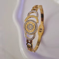 Bracelet jonc en acier inoxydable et strass