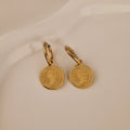Boucles d'oreille en acier inoxydable pendentif Elisabeth
