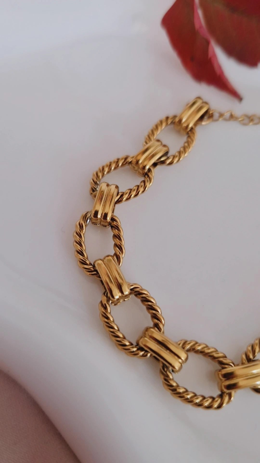 Bracelet en acier inoxydable gros maillons
