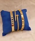 Lot de 3 Bracelets combo joncs en acier inoxydable oriental beldi