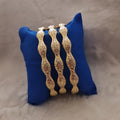 Lot de 3 Bracelets jonc Dig Lbra en acier inoxydable oriental beldi ajourés