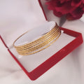Lot de 7 Bracelets jonc en acier inoxydable multifacettes