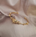 Bracelet jonc Jaguar et strass